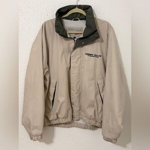 Perry Ellis Beige Windbreaker Jacket